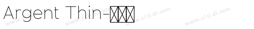 Argent Thin字体转换